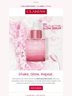Clarins - NEW Multi-Active Glow Serum 💕