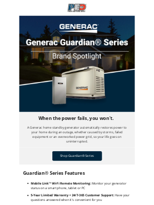 Discover Generac Guardian® Series Generators ⚡