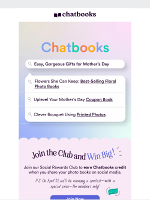 Chatbooks - The Search is Over: Creative Mother's Day Gift Ideas 💐