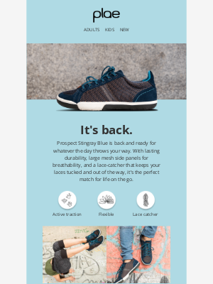 plae - Your adult size lace-ups for all day comfort have arrived!