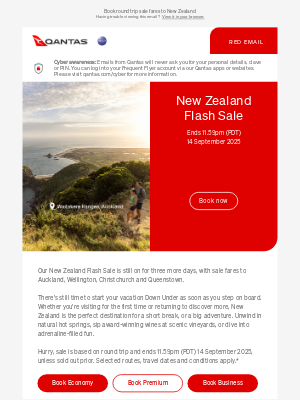 Qantas (Australia) - Hurry, our New Zealand Flash Sale ends soon ✈️