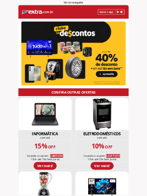 Extra (Brazil) - No Clube de Ofertas o desconto é EXTRA 🚩