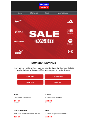 Bob's Stores - Summer Sale is on!