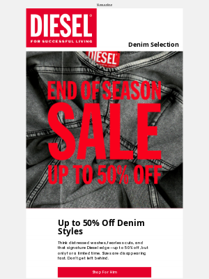 Raw, Ripped, Faded — Up to 50% Off