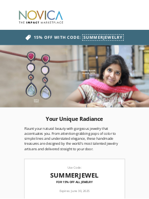 NOVICA - Be Novica Beautiful 💍 Bonus code inside