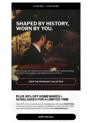 Clocks and Colours - Limited 30% Off: Protect What Matters
