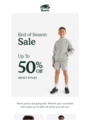 Roots (Canada) - Up to 50% OFF Summer Faves