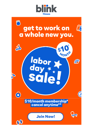 Blink Fitness - ‼️ It’s the Labor Day sale ‼️