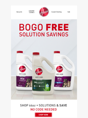 Hoover - Solutions BOGO FREE