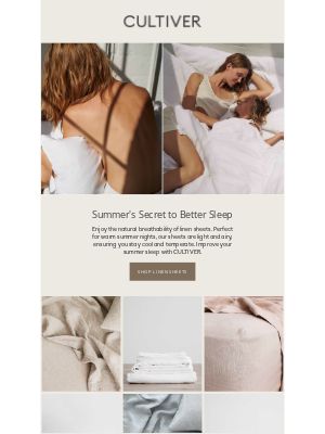 Cultiver (Australia) - Summer’s Secret to Better Sleep