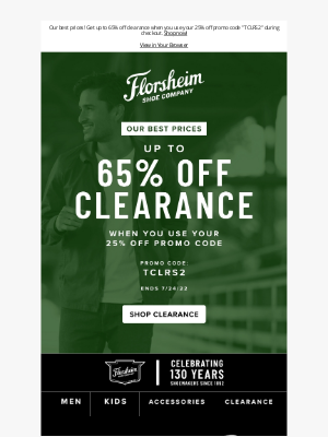 Florsheim Shoes - Final Clearance: Up to 65% off