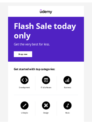 Udemy - 24-Hour Sale starts now. Get courses on sale.