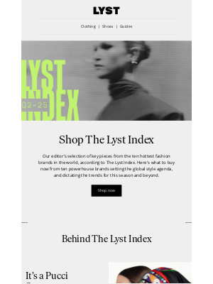 Lyst - The Stories Behind the Index