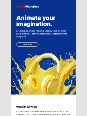 Adobe - Create unique animated visuals