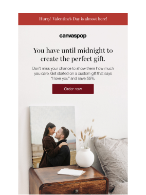 CanvasPop - Last Chance to order for Valentine’s Day delivery.😍
