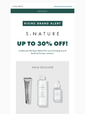 MASKSHEETS - Rising Brand Alert: Discover S.nature & Save Up to 30% Off!✨