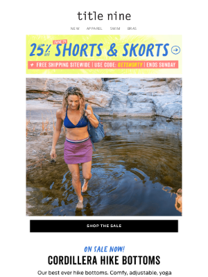 25% off our fave shorts & skorts
