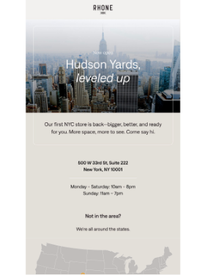 Rhone - Rhone Hudson Yards, reopened