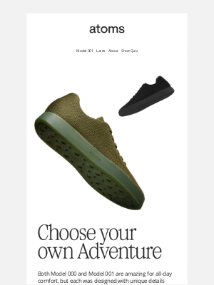 Atoms - A shoe designed just for you