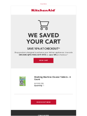 KitchenAid - Forgot something? Save 10% on your order