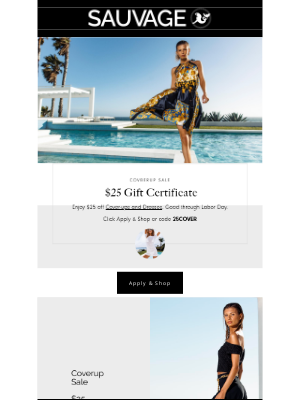 Sauvage Swimwear - News + $25 Gift Card