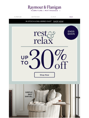 The Rest & Relax Sale ends soon!