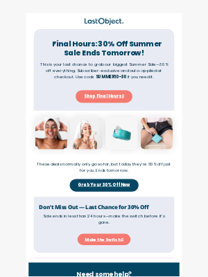 LastObject - 🌴 Final Days of Our 30% Off Summer Sale!