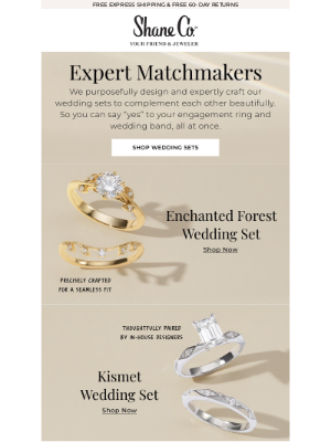 Shane Co. - Sparkle spotlight: wedding sets