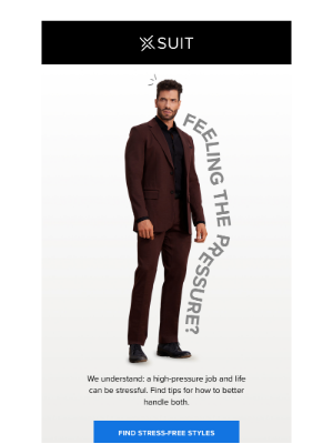 X Suit - Stress wrinkles aren't a good look