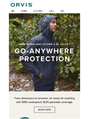 Orvis - Our NEW Ultralight Storm Jacket is here