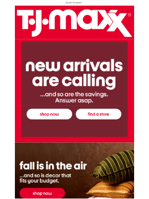 T.J. Maxx - Wait, new arrivals?! 👀