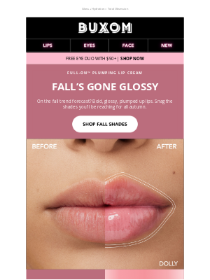 Buxom - Fall’s glossiest lip trend is here 💋