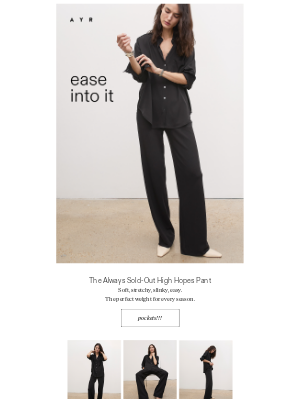 AYR - a perfect pair of pants