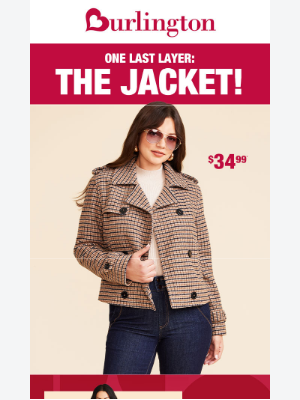 Burlington - Beat the breeze with NEW jackets