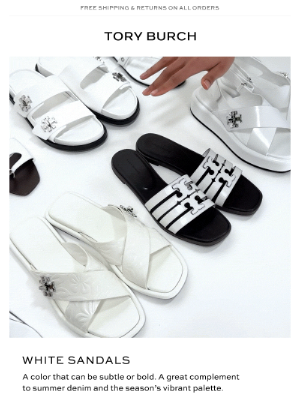 Tory Burch - The power of a white sandal