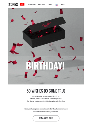 Ray-Ban - Happy Birthday! Now make a wish…