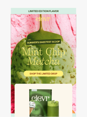 Clevr Blends - NEW: Scoop Up Mint Chip Matcha 💚