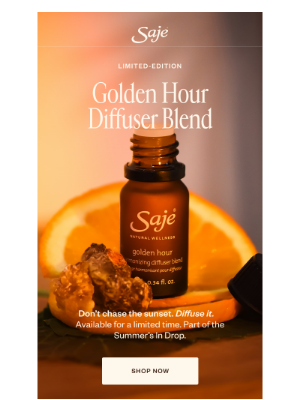 Saje Natural Wellness - Just dropped: Golden Hour