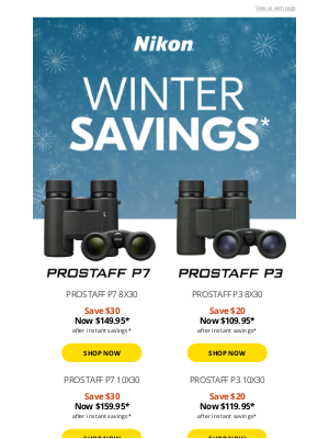 NikonUSA - Don't Miss Our PROSTAFF Binocular Sale - Shop Now!