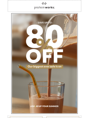 The Protein Works - ⛔ Don't Miss This: Up to 80% Off