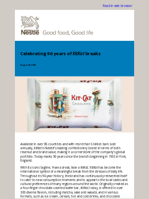 Nestle - Celebrating 90 years of KitKat breaks