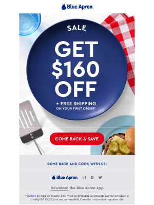 Blue Apron - Have you heard? You get $160 off!