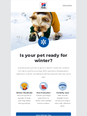 Hill's Pet Nutrition - Ready to winterize your pet?