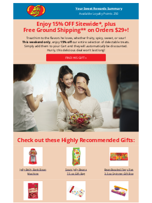 Jelly Belly Candy Company - Don't Miss Out: Father's Day Deals End Today!