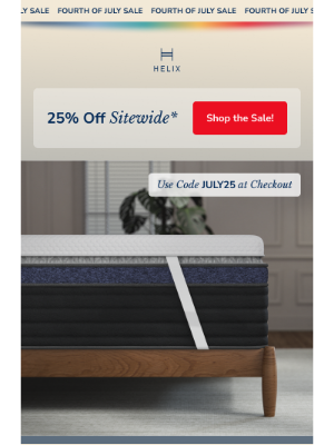 Helix Sleep - Wait, 25% off everything?!