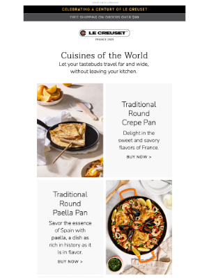 Le Creuset - Explore Global Cuisines From the Comfort of Your Kitchen