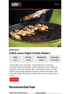 Weber - No-Stress Dinner Idea for Back-to-School Nights