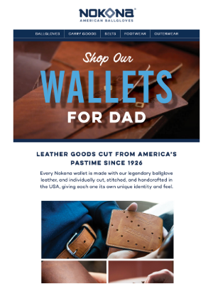 Nokona - Ballglove Wallet for Dad + Limited Edition Gift!