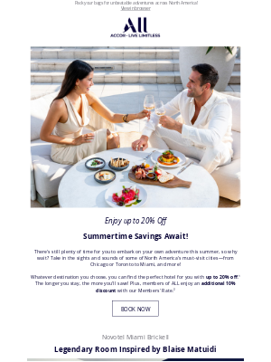 Accor Hotels - There's still time for a summer escape, Mildred