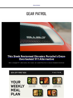 Gear Patrol - Porsche's Old-School 911 Alternative Has Never Looked So Good